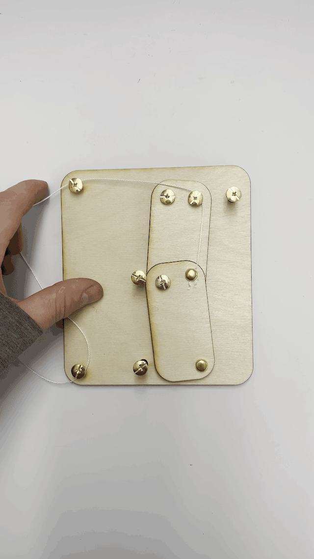 Laser cut double linkage prototype